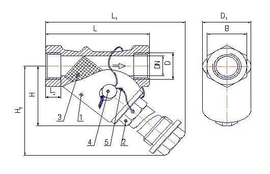 Фильтры магнитные и сетчатые муфтовые (ФММ, ФСМ) схема
